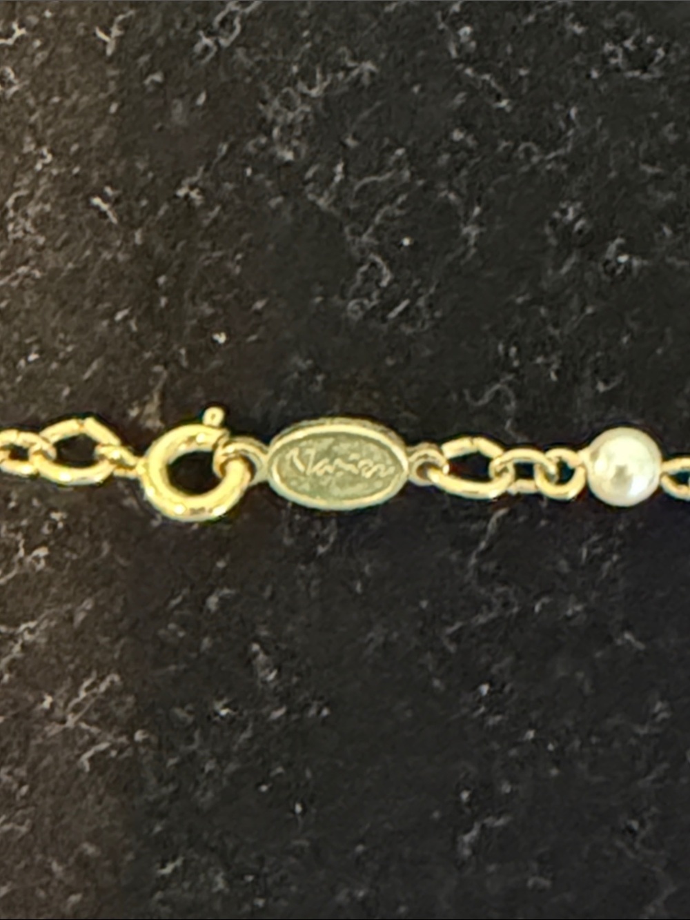 Vintage Napier GoldTone and Pearl Necklace - Picture 3 of 4